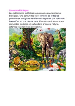 comunidad biológica