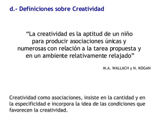 define creatividad